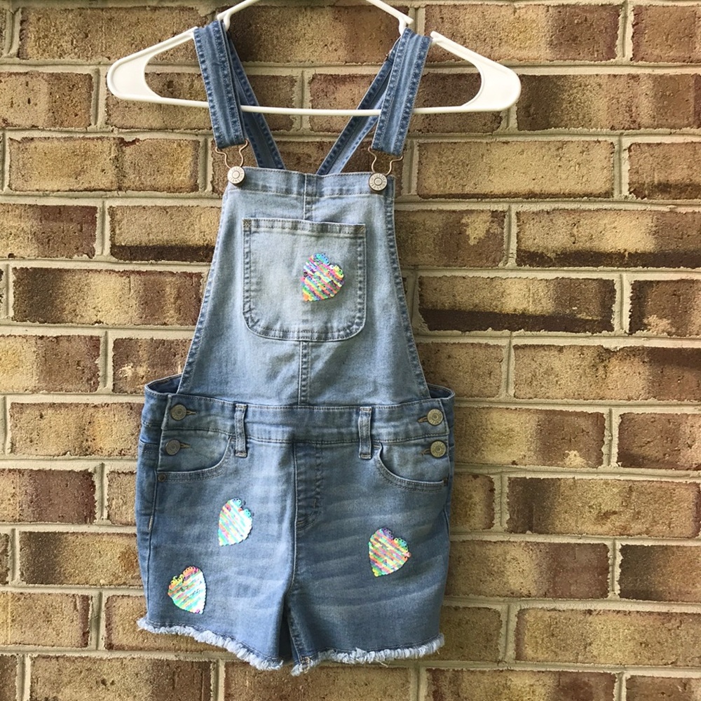 Girl’s Justice Flip Sequins Shortalls